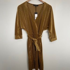 Dynamite |  Gold Velvet Dress